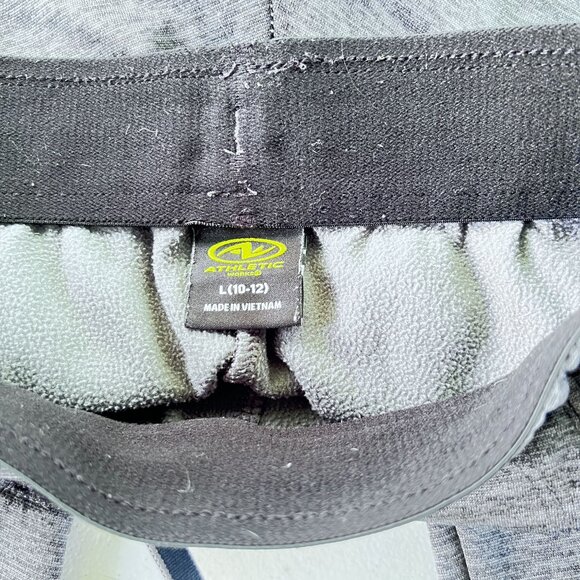 Boys Jogger Pants L (10-12) Dual Pack Athletic Works DriWorks Gray & Black - Picture 3 of 14